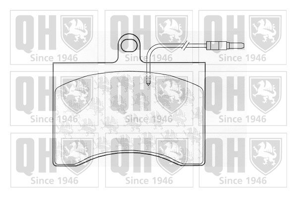 QUINTON HAZELL Комплект тормозных колодок, дисковый тормоз BP997